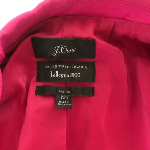 J. Crew pink wool blend Parke one button blazer 00 - Picture 6 of 8